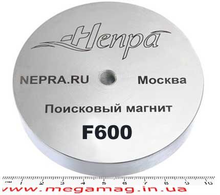 Магнит поисковый неодимовый силой 600 кг. Непра